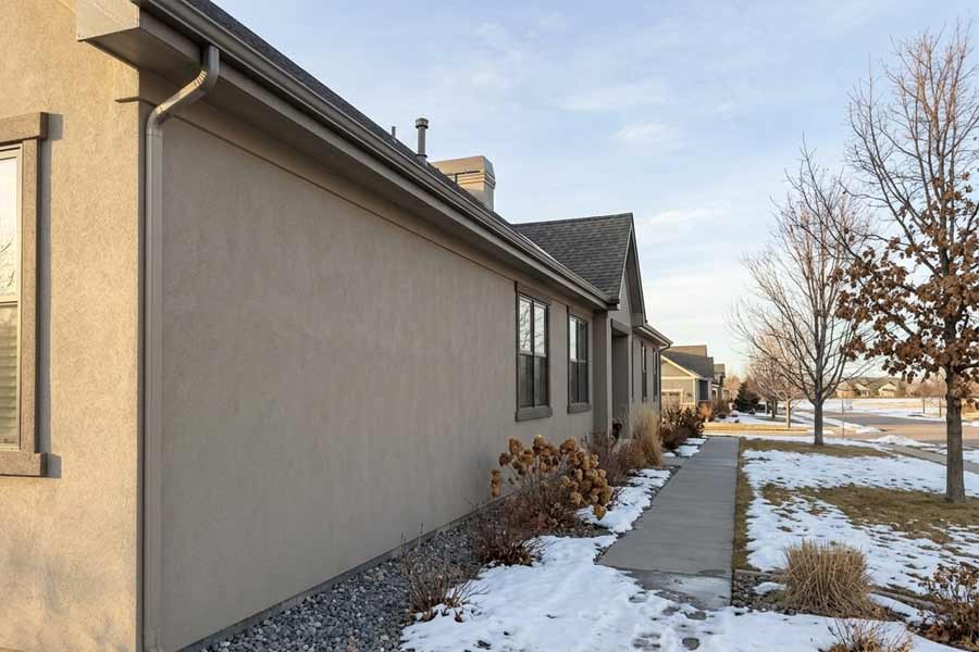 long-view-of-stucco-wall long view of stucco wall