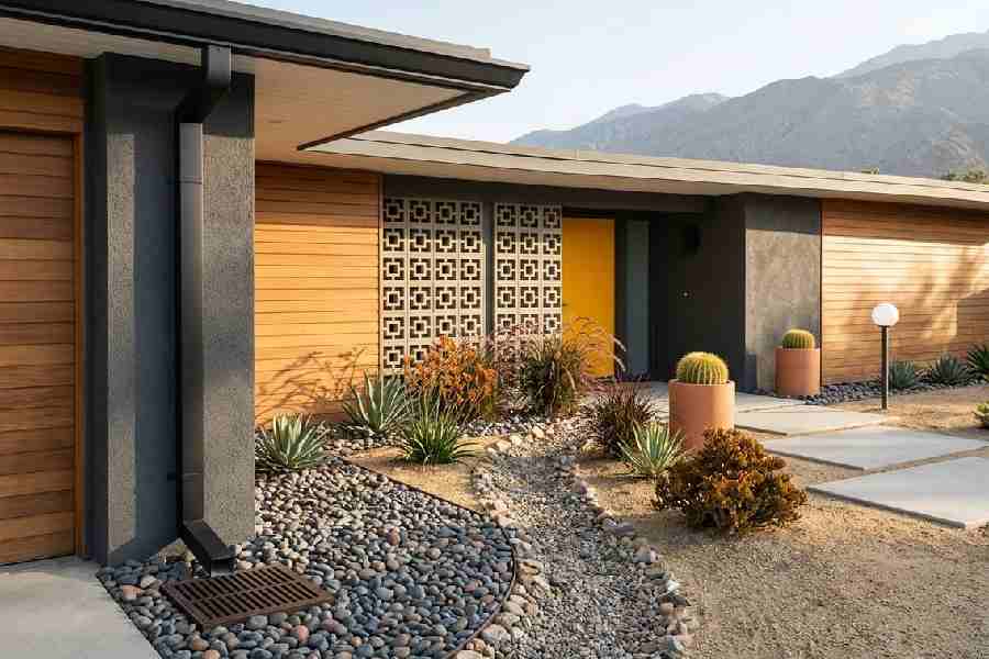 mid century yard drainage solutions