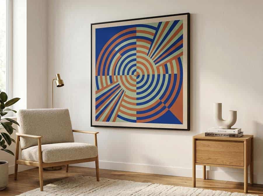 optical art example home decor