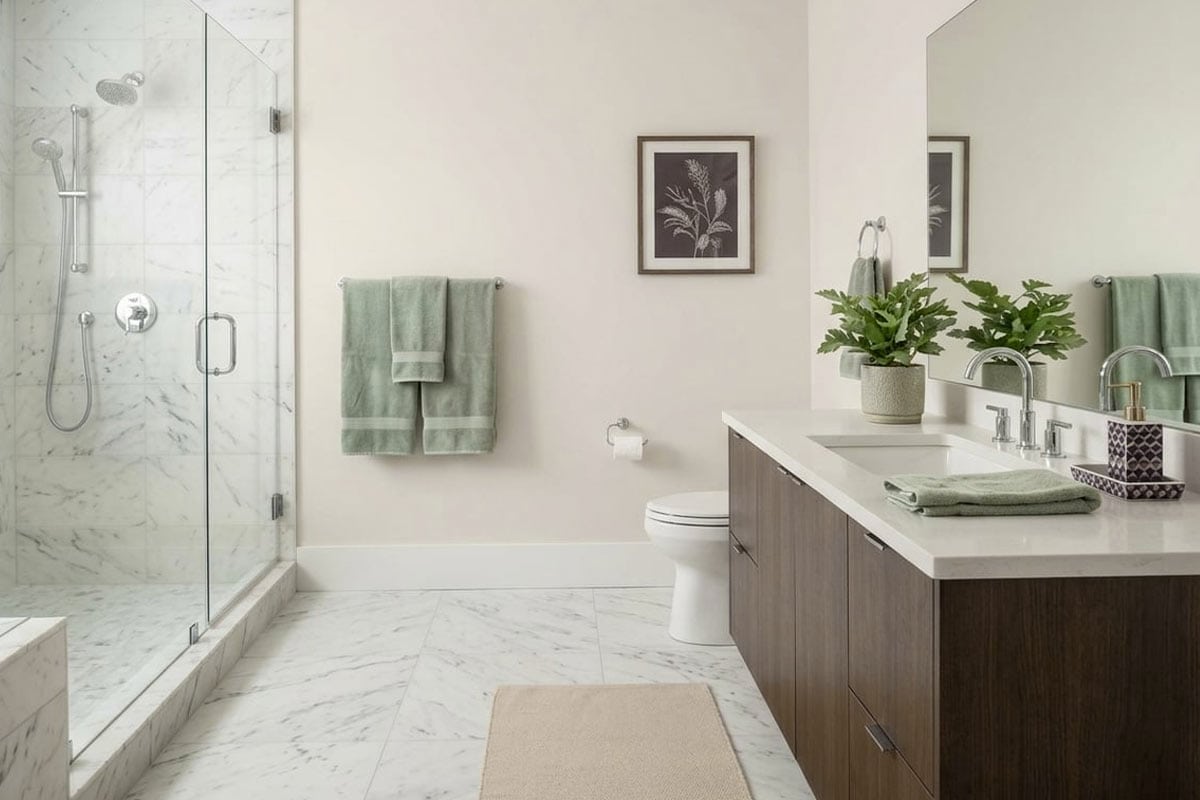 pearly-white-painted-bathroom pearly white painted bathroom