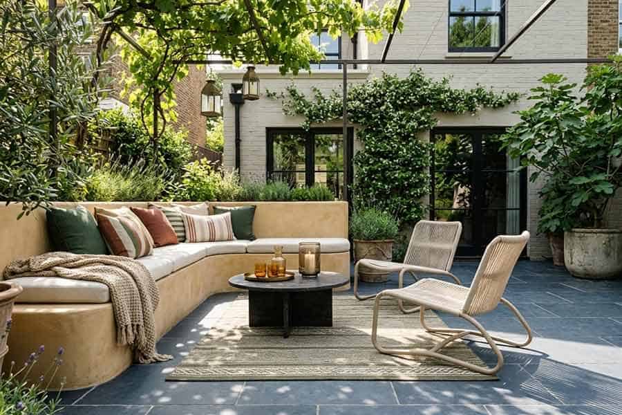 reclaimed-courtyard-terrace-built-in-seating reclaimed courtyard terrace built in seating