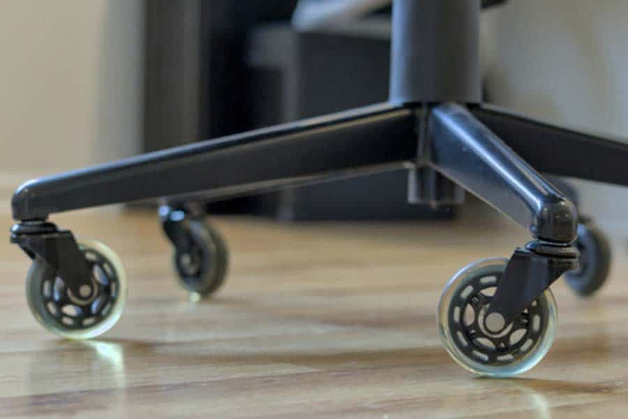 rubber casters on nice chair