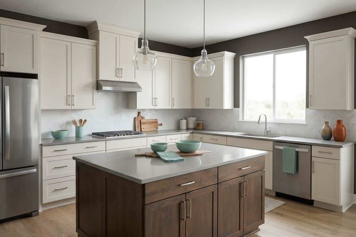 sealskin painted walls in kitchen