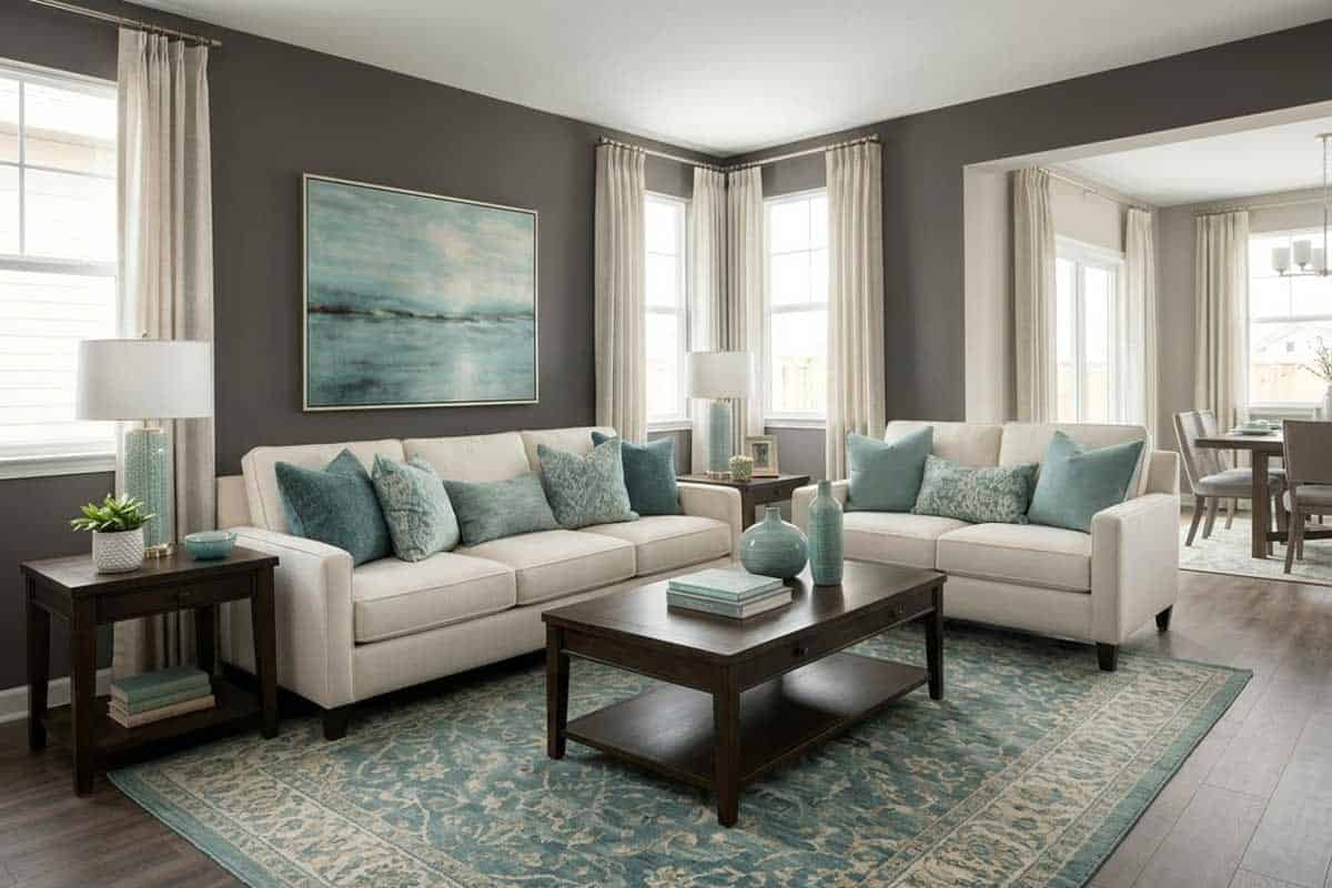 sherwin-williams-porpoise-painted-living-room sherwin williams porpoise painted living room