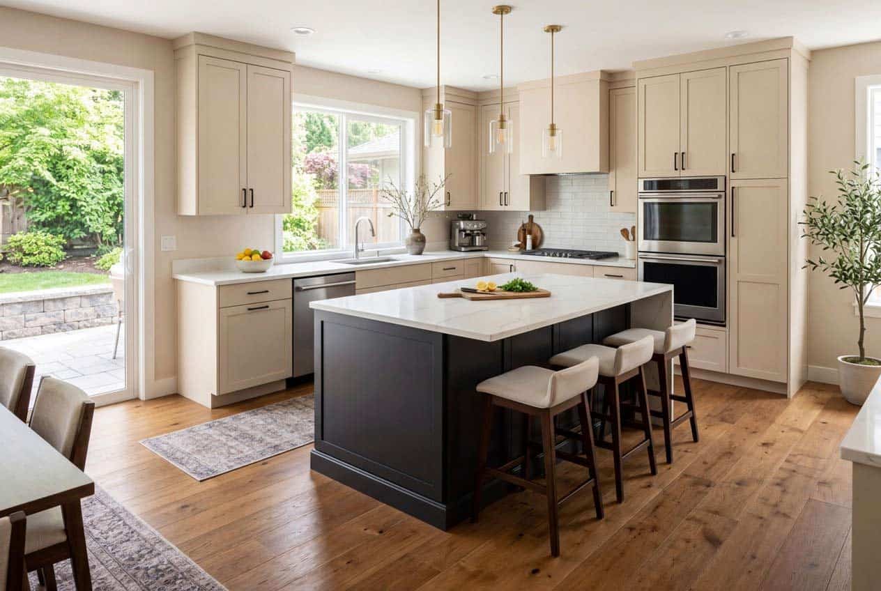 shoji white in a modern kitchen