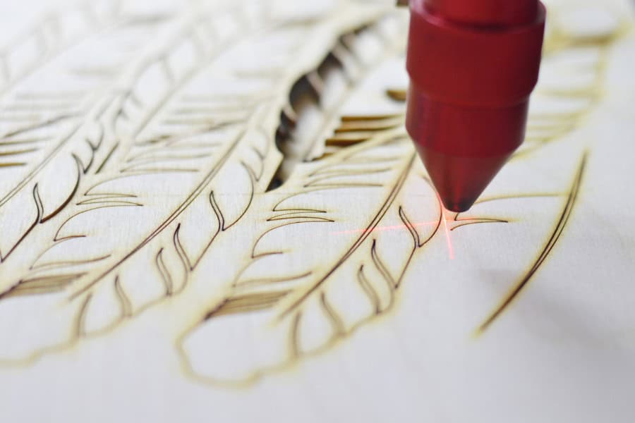 simple cutting with laser machine