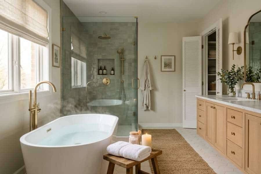 spa bathroom soaking tub retreat hdr spa bathroom soaking tub retreat hdr