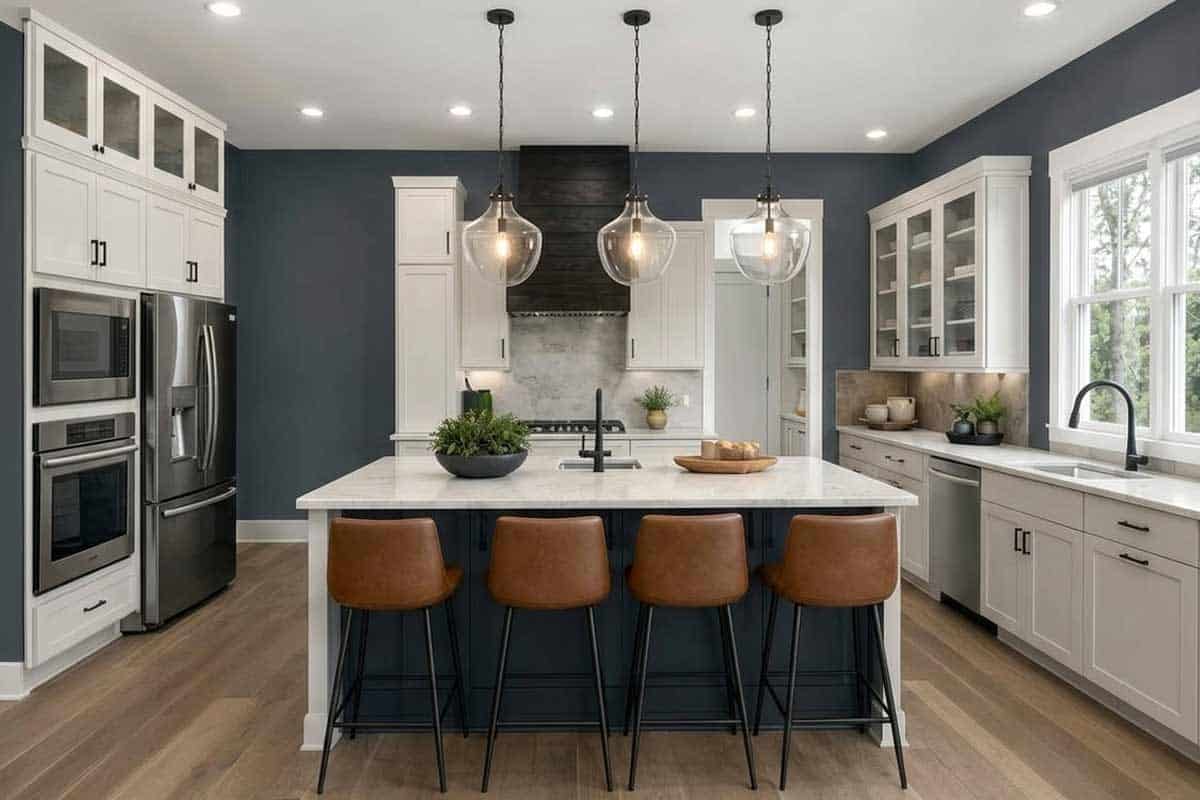 sw outerspace painted kitchen