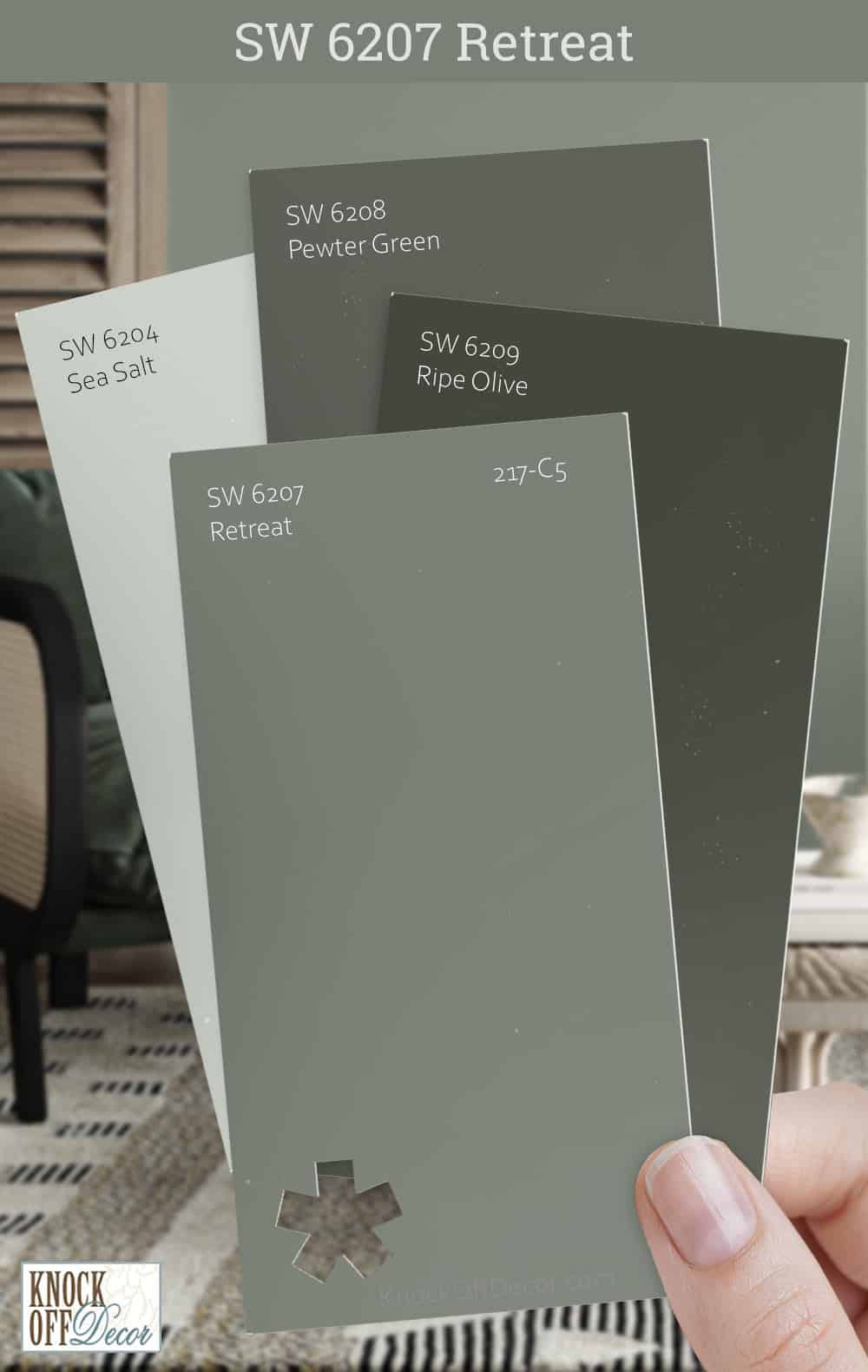 sw retreat green gray chair