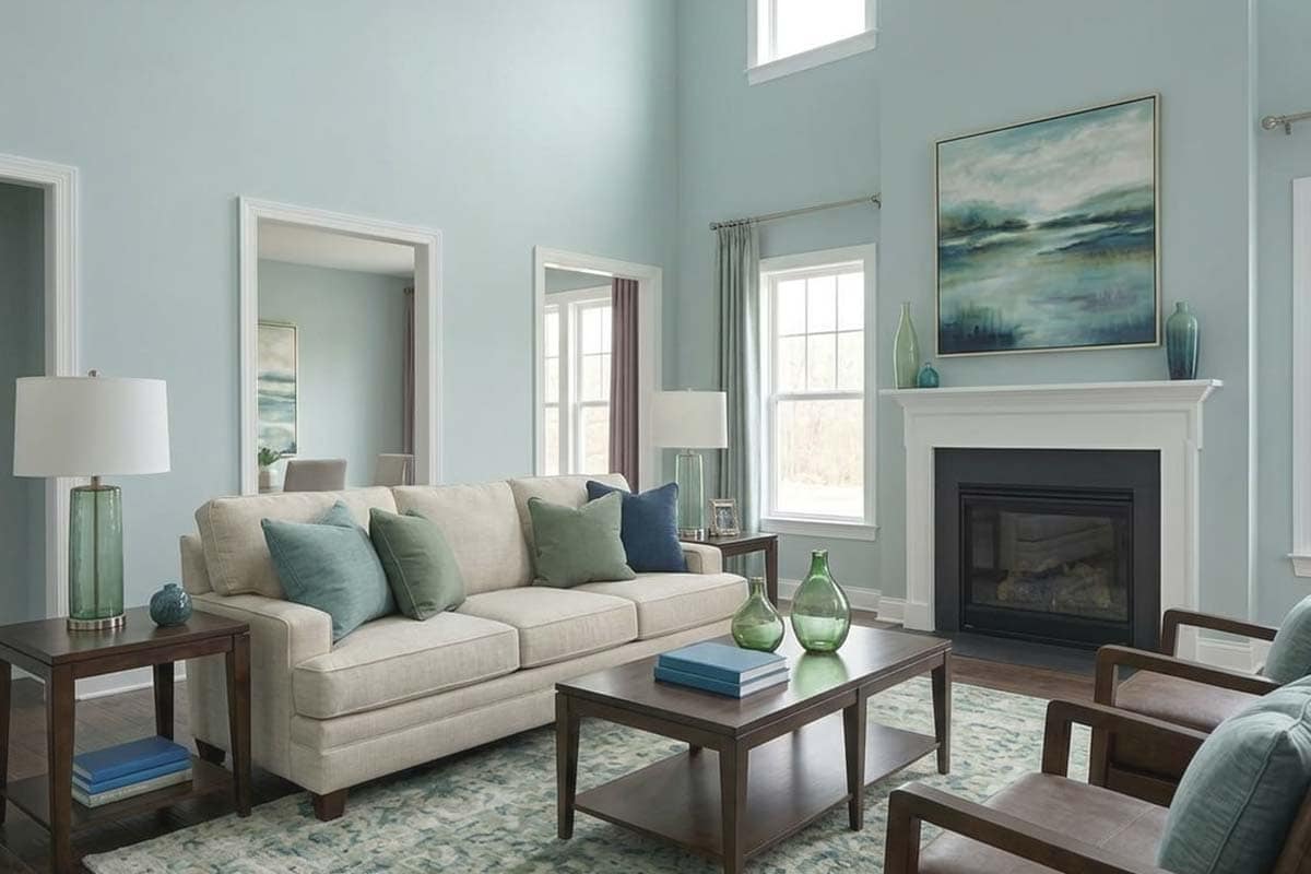 sw watery painted in living room space