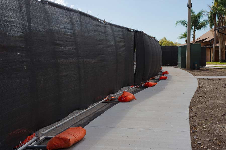 temp privacy fence ex