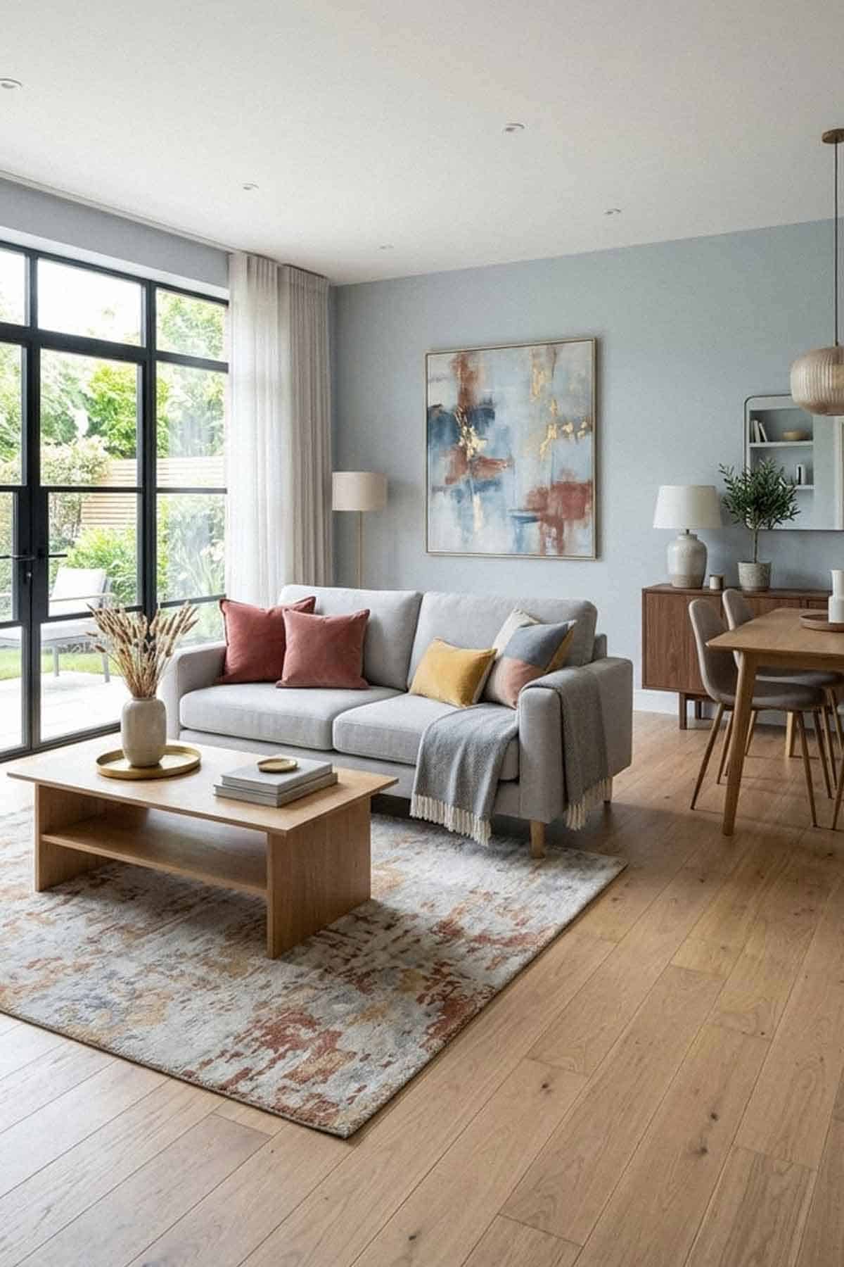 upward in apartment space