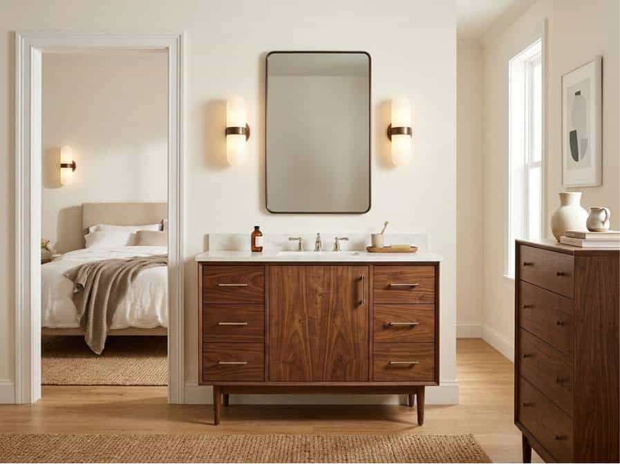 walnut-vanity-bathroom-connected-to-bedroom walnut vanity bathroom connected to bedroom