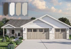 warm woods soft grays and bold accents whole house palette hdr