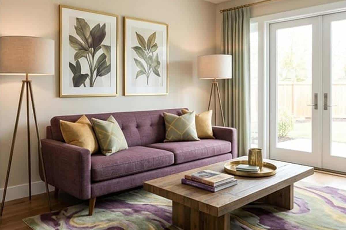 white duck undertones living room