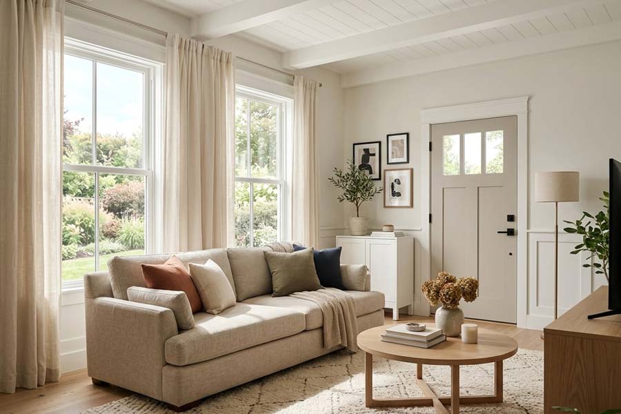 windows door matching decor
