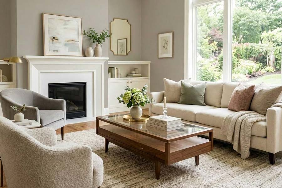 wood and glass coffee table